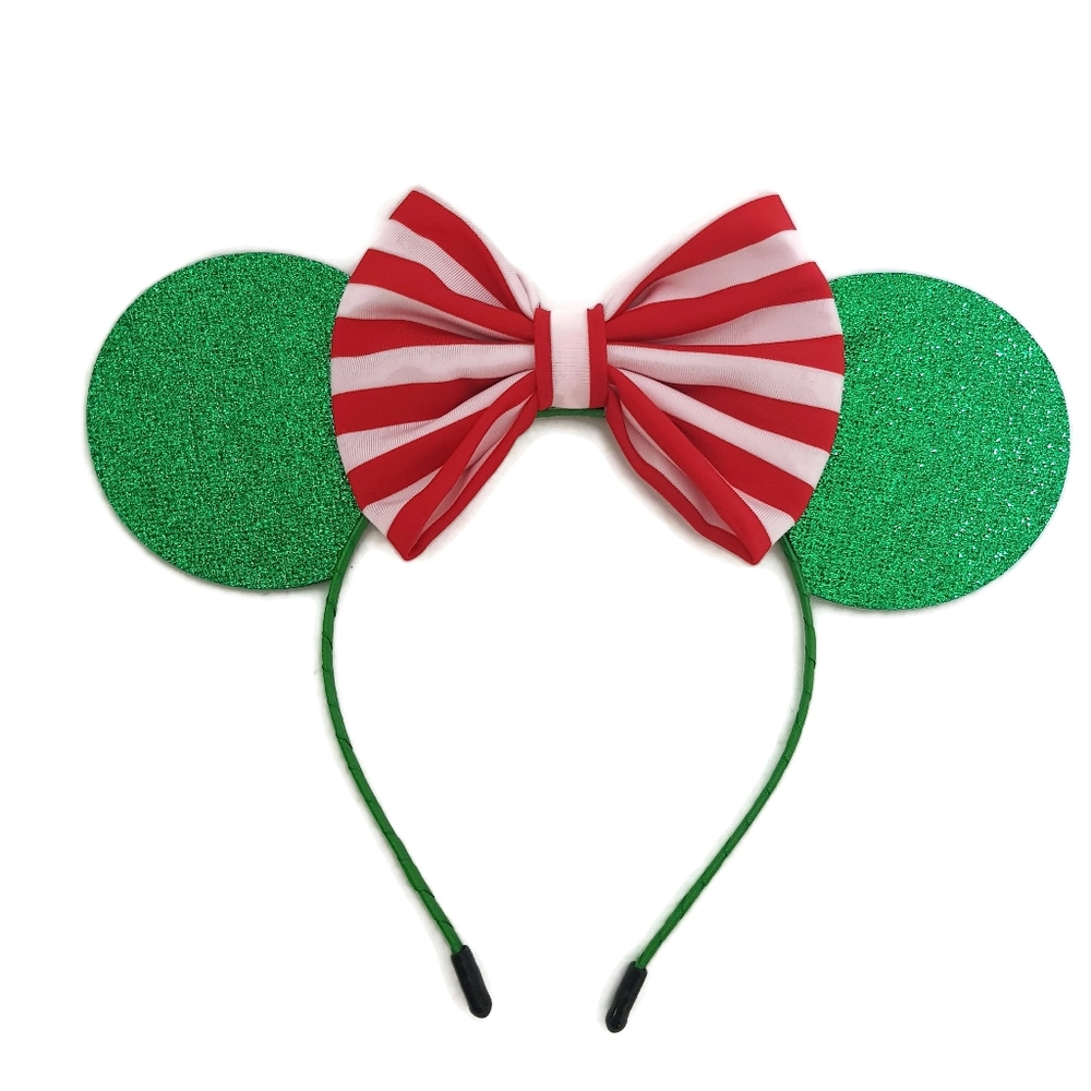 Halloween Mouse Ear Headband green red